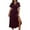 Wine, variant on Axiiglly Dresses for Women V Neck Short Sleeve Wedding Guest Dresses Plus Size Cocktail Prom Party Dress Side Split Casual Flowy Wrap Maxi Dress