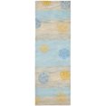 thumbnail image 4 of SAFAVIEH Soho Codi Floral Wool Runner Rug, Blue/Multi, 2'6" x 8', 4 of 7