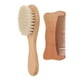 thumbnail image 3 of Juego de cepillo y peine de Madera ANGGREK masaje del cuero cabelludo para bebé recién nacido, 3 of 8