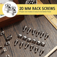 thumbnail image 4 of 100 Sets M6 Rack Screws Set 20mm Screws and Cage Nuts Rack Mount Screws and Square Insert Nuts Server, 4 of 6