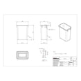 thumbnail image 2 of Plastic Waste Container, White, 2 of 2