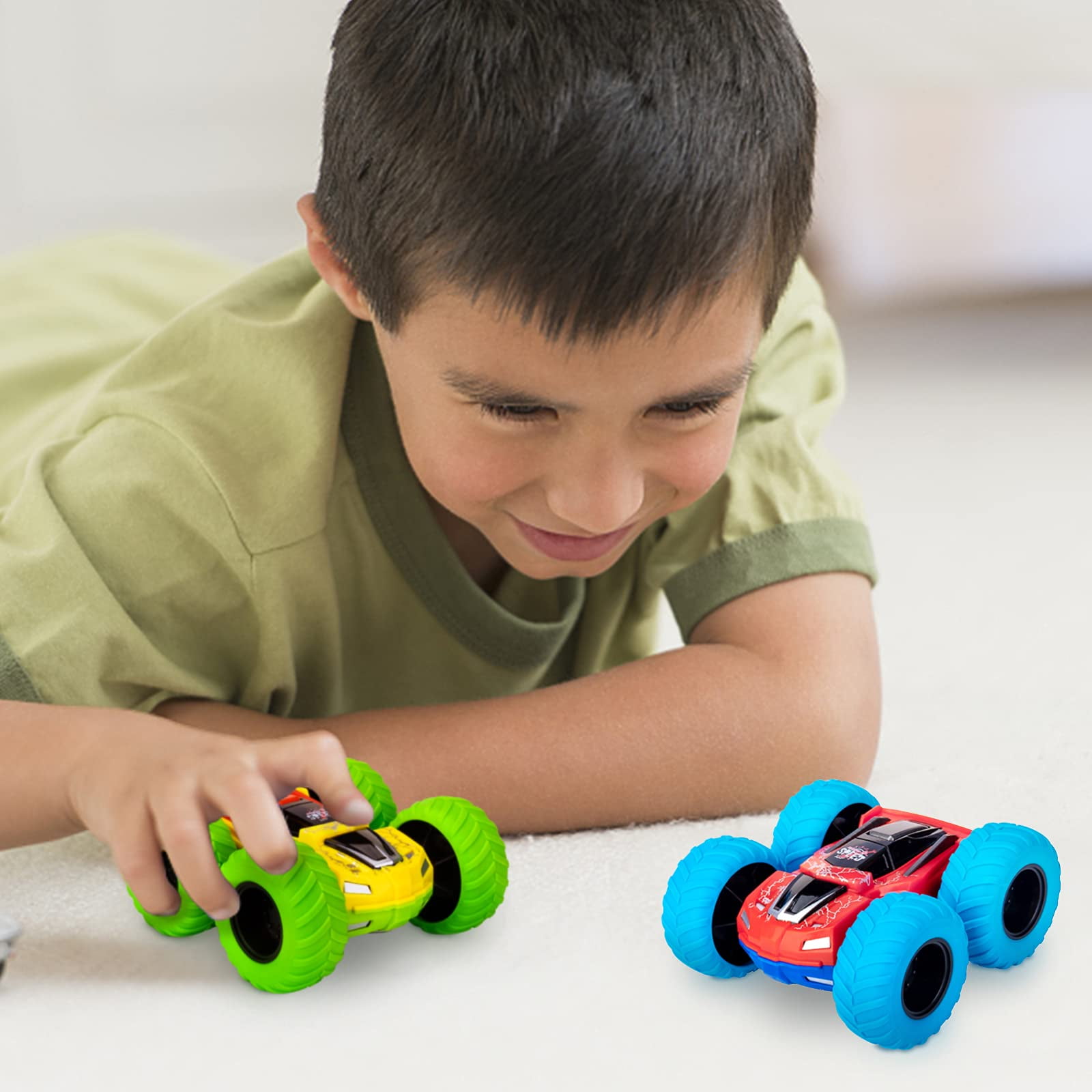 Dikence Toys for 2 3 4 5 Year Old Boy Gifts, Kids Toys Age 2-5 Toy Cars Monster Truck Outdoor Toys for 2-7 Year Old Boys Toddler Toys Child Birthday Gifts Pull Back Cars Gift for Family Games