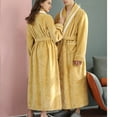 thumbnail image 5 of Dovford Mens Robes Big and Tall with Hood Plaid Flannel Fleece Contrast Bathrobe Full Length Plush Long Robe House Coat, 5 of 7