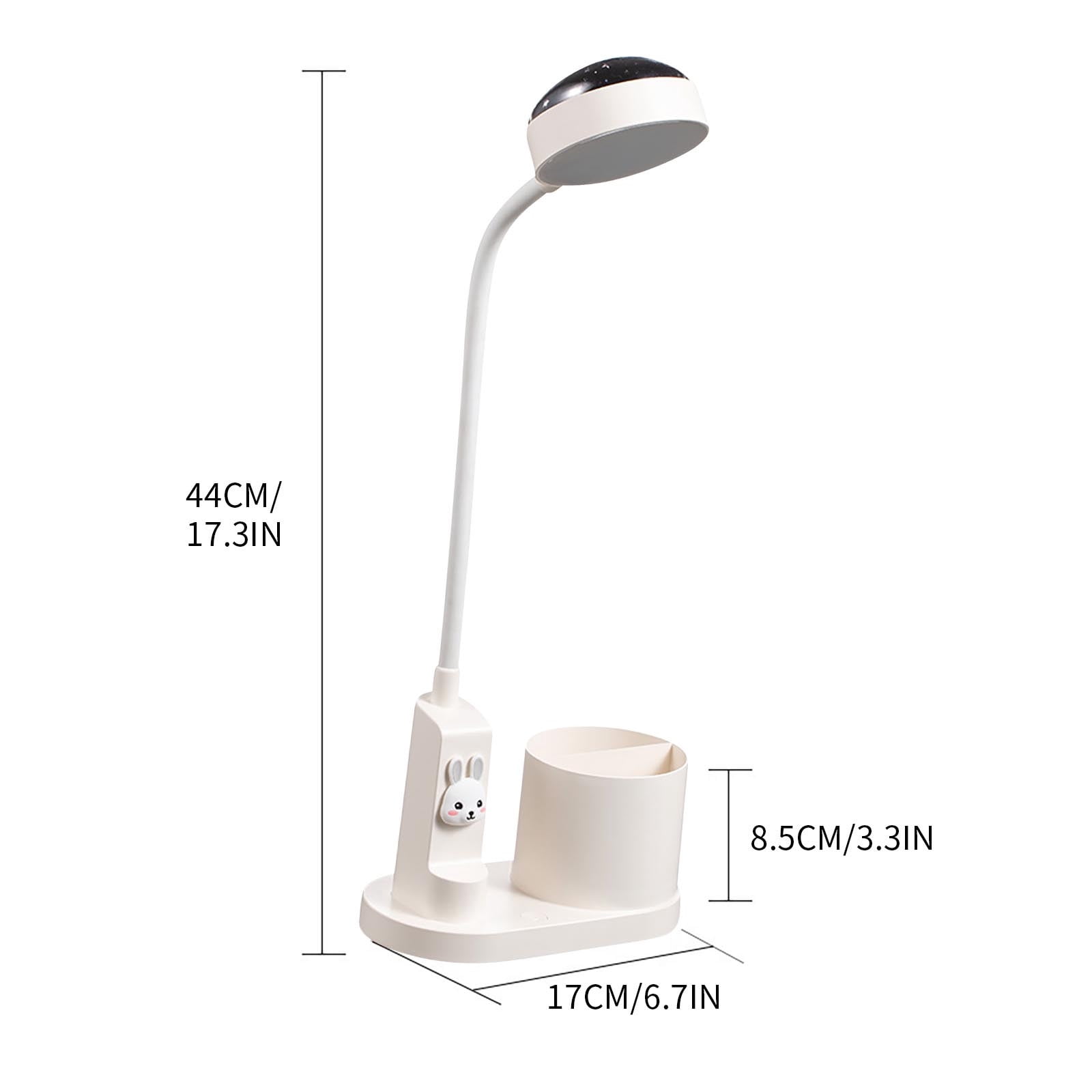 Wovilon Multifunctional Pen Holder Table Lamp Student Dormitory Eye Protection Study Table Lamp Desktop Bedroom Romantic Projection Night Light