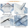 thumbnail image 3 of 2-Pack Waterproof Travel Laundry Bag Lightweight Polyester Duffle with Top Handle for Beach/Camping/School Striking Arctic Wolf, 3 of 7