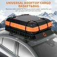 thumbnail image 3 of Mescukay 51" x 36" Roof Rack, Heavy Duty Car Rooftop Cargo Carrier Basket with Cargo Net and Bag, Luggage Holder Extension for Universal, Pick Up Trucks, 200lbs Capacity, 3 of 7