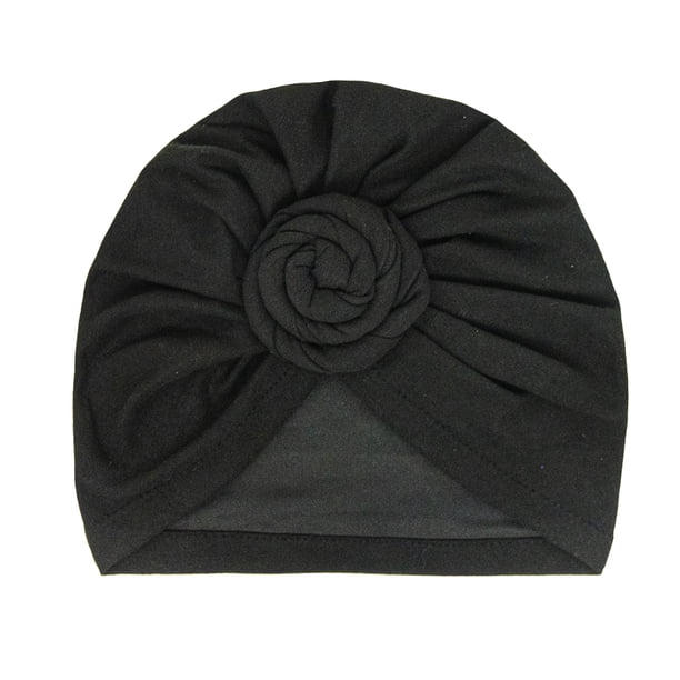 Minnieouse Turbante Nudo Interior Hijab Cruz Color sólido Pañuelo para la cabeza Pañuelo torcido Sombreros Gorras Estilo Pérdida Bonnet Boda Sombreros Negro Minnieouse AP011272-04B