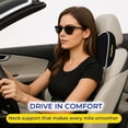 thumbnail image 3 of Goodyear Memory Foam Car Neck Pillow, Ergonomic Headrest Support, Black, 3 of 6