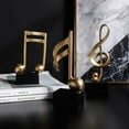 thumbnail image 3 of 3 Types Art Statuette Golden Musical Note Handicraft Home Decor Figurine Decorative Living Room Wine Cabinet Desk Ornaments, 3 of 5