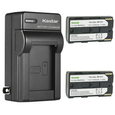 Kastar 2-Pack Battery and AC Wall Charger Replacement for Canon EOS C500, EOS C500 PL, ES50, ES55, ES60, ES65, ES75, ES300V, ES410V, ES420V, ES520A, ES4000, ES5000, ES6000, ES6500V, ES7000ES