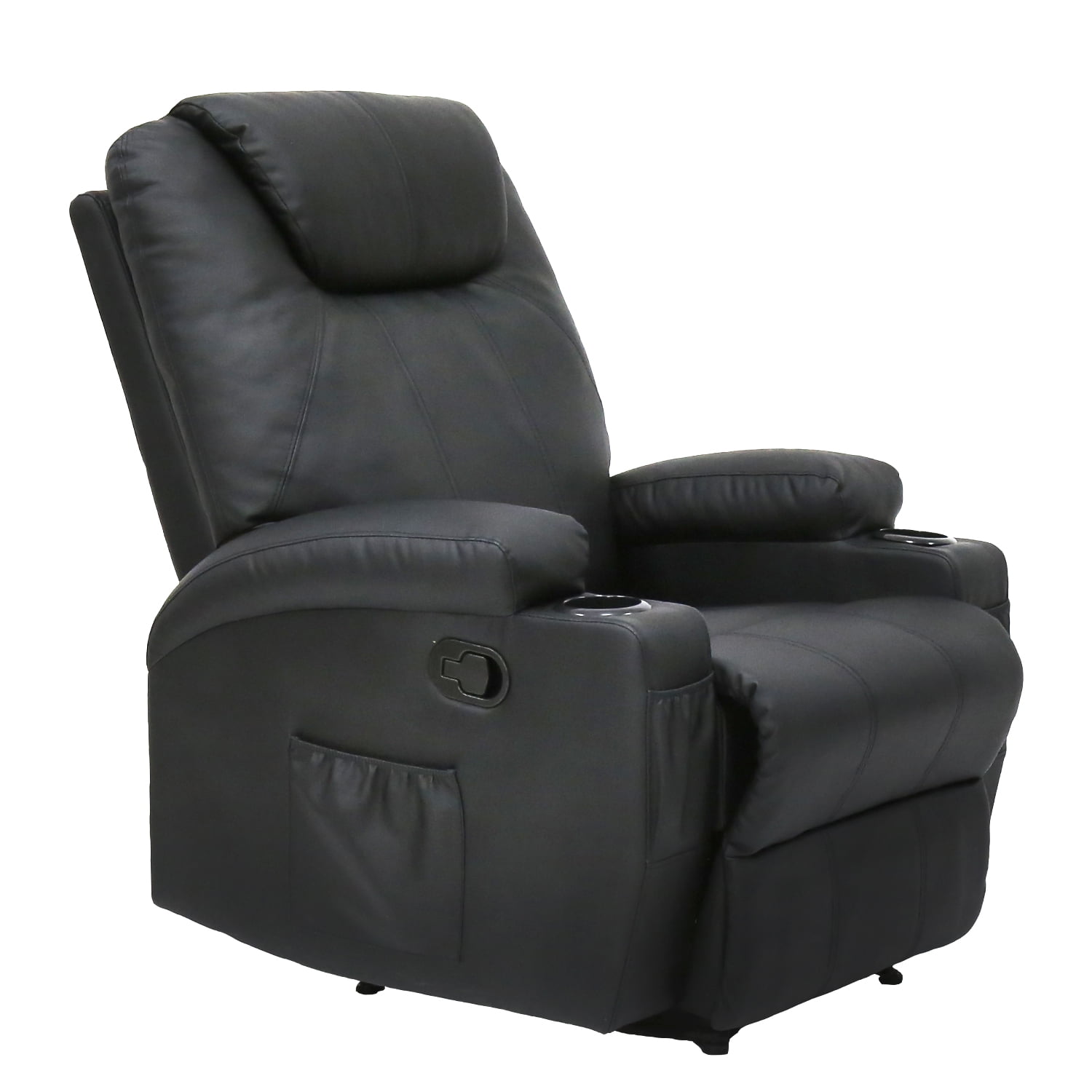 Kinbor Massage Recliner Leather Sofa Chair Ergonomic ...