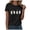Black, variant on Women Halloween Shirts Cute Black Cat Ghost T-Shirt Retro Spooky Season Outfit Fall Tees Short Sleeve Tops (Yellow, S)