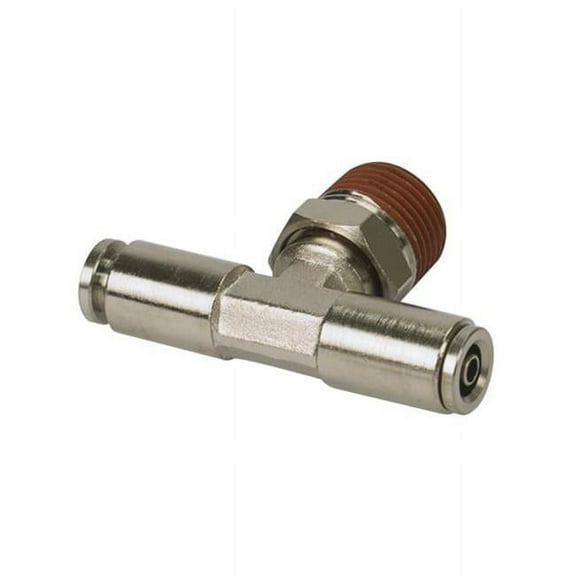 Viair 11822-BP 0.37 in. Male National Pipe Thread Swivel T-Fitting - 10 Piece
