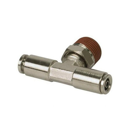 Viair 11822-BP 0.37 in. Male National Pipe Thread Swivel T-Fitting - 10 Piece