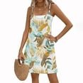 thumbnail image 6 of Blczomt Dresses for Women Under $10 Vacation Mini Sundress Spaghetti Straps Summer Beach Casual Dresses, 6 of 7