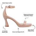 thumbnail image 3 of Journee Collection Womens Jeanne Slim Platform Ankle Strap Open Toe Pumps, 3 of 7