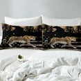 thumbnail image 4 of Erosebridal 3D Leopard Cheetah Fitted Sheet Full,Woodland Wildlife Bedding Set Full Size,Retro USA Flag Decor(No Top Sheet), 4 of 6