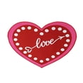 thumbnail image 2 of DAMAI Valentine's Day Heart Rug Red Heart Bathroom Rug, Red Love Indoor Accent Rugs, Non Slip Soft Washable Mat Kitchen Decorative Love Floor Mat or Shower Bedroom Kitchen Decor 15.7 x 23.6 Inch, 2 of 6