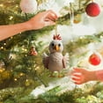 thumbnail image 6 of Christmas Rooster Ornaments Hanging Chicken Decorations Cute Christmas Tree Ornaments for Home Office Party, 6 of 7
