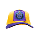 thumbnail image 1 of Gorra Visera curva con malla y ajustador Pook Calaca Amarillo, 1 of 3
