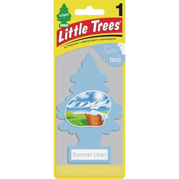 5PACK Little Trees Car Air Freshener, Summer Linen