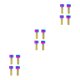 thumbnail image 1 of Sonducket 4 piezas de fijación de freno de disco Blot fijo Blots Universal brazo de manivela tornillo abrazadera de frenado accesorio ciclismo accesorios Type1 NO1 Sonducket  CBP489393, 1 of 6