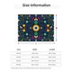thumbnail image 5 of Fotbe Colorful Mexican Flower Manta de Franela con Estampado, Manta Ultrasuave para Cama, Sofá, Auto, Hipoalergénica y Antibolitas-60"x50", 5 of 6