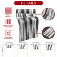 thumbnail image 5 of Black Gray White Table Runner 108 Inches Long,Vintage Rustic Abstract Ombre Aesthetic Cotton Linen Table Runners Dresser Scarves,Tabletop Scarf Furniture Cover for Home Dinner Party Decor 13"x108", 5 of 8