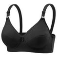 thumbnail image 1 of Mgmyaa Bras for Women Solid Color Back Buckle Thin Style Ventilate Bra Wireless Bras, 1 of 5