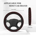 thumbnail image 3 of Cauagu red lips Print Car Steering Wheel Cover - Universal Car Accessory for Diverse Cars for Steering Wheel with a Diameter of 14.5"-15", 3 of 6
