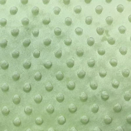Snuggle Dots Minky 60 Inch- Fabric by The Yard (F.E.) (5 yrds, sage)$$Art & Craft