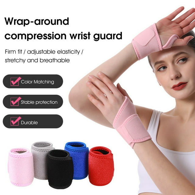 Sports Bracer Adjustable Breathable Elastic Splint Fractures Carpal Tunnel Wristband for Gym