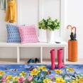thumbnail image 5 of Summer Farmhouse Kitchen Rugs and Mats Set of 2,Narcissus Butterfly Floral Flower Kitchen Mat,Non Slip Washable Kitchen Floor Sink Mats Decorations for Home Kitchen 18"x48"+18"x30", 5 of 6
