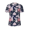 thumbnail image 6 of Rocae Rose Flowers for Men's Mesh Quick-Dry Short Sleeve Workout T-Shirt,Mens Crew Neck Tee Lightweight Soft Classic T Shirts X-Small, 6 of 9
