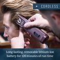 thumbnail image 2 of Oster Cortapelos Profesional Inalámbrico, Classic 76 para Barberos y Corte de Pelo con Cuchilla Desmontable, Borgoña, 2 of 5