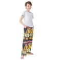 thumbnail image 3 of FORMRS Kids Pajama Pants with Pockets Size 6-8Y Boys Lounge Sleep Bottoms, Red UFO, 3 of 8