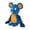 Blue, variant on Pet Rope Toy,Blue Interactive Squeaky Tug Of War Toy With Durable Material,Dog Exercise Training Accessory For Pulling Chewing Play,Indoor Outdoor Activity Supply And Interactive Entertainment