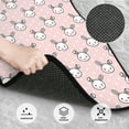 thumbnail image 3 of Naloa Cute Rabbit Car Foot Mat Set of 4 Pieces - Universal Floor Liner Neoprene Full Set Floor Mats for Cars Trucks SUV, 3 of 7