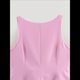 thumbnail image 5 of Camiseta Sin Mangas con Lazo en la Espalda y Falda A la Cintura para Mujer Rosa M, 5 of 9