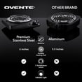 thumbnail image 3 of OVENTE Electric Countertop Single Burner, 1000W Cooktop with 6" Stainless Steel Coil Hot Plate, 5 Level Temperature Control, Indicator Light, Compact Cooking Stove and Easy to Clean, Black BGC101B, 3 of 8