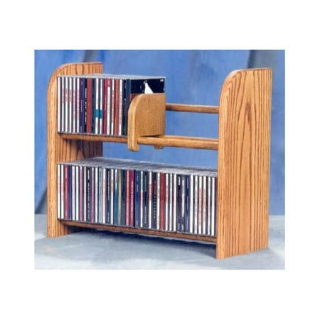 2 Row Dowel CD Rack (Honey Oak) 2 Row Dowel CD Rack (Honey Oak)