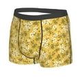 thumbnail image 5 of Goofa Flower Printed Men's Boxer Briefs Underwear, Moisture-Wicking Underwear, Trunk,Soft and Breathable Cotton Underwear-Small, 5 of 9