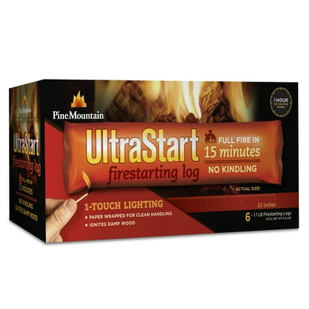 Pine Mountain UltraStart Firestarter Logs, 6-Pack