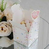BalsaCircle 25 White and Pink Glitter Butterfly Top Party Favor Boxes ...