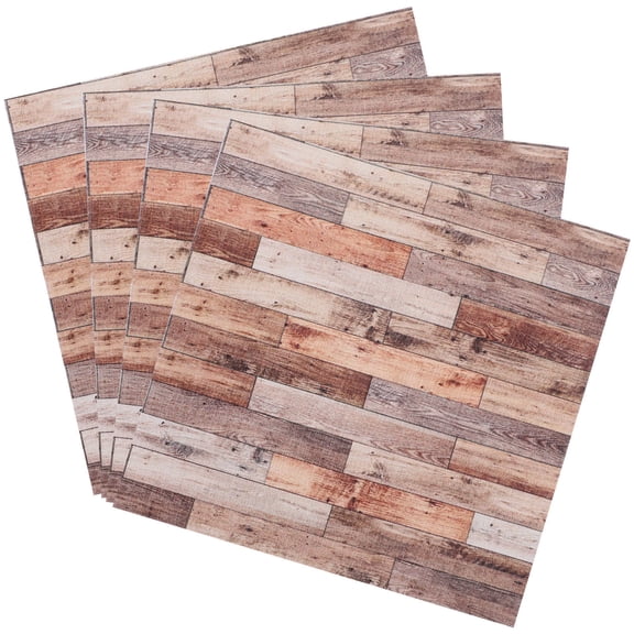 BESTOYARD Dollhouse Floorboards Multi Pvc 4Pcs