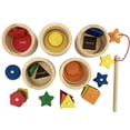 thumbnail image 3 of Juego Montessori Toy Dailyfunn para clasificar tazas de madera y pescar, 3 of 7