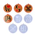 thumbnail image 4 of Valentine's Gift Diy Resin Plaster Mold Symbols Round-shaped Keychain Pendant Silicone Mold, 4 of 14