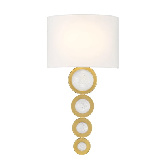 Marseille 1-Light Wall Sconce in Warm Brass