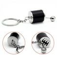 thumbnail image 5 of QHUDLV Black Key Chains Six Speed Manual *-Gear Key Chain AutoCar Shifter Knob Hot, 5 of 9