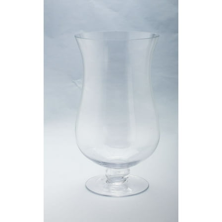 CC Home Furnishings Handblown Glass Hurricane Pillar Candle Holder - 16” - Clear
